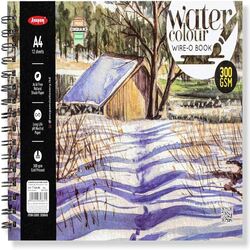 Water Colour Wire-O Book 300GSM 12 Shts A4